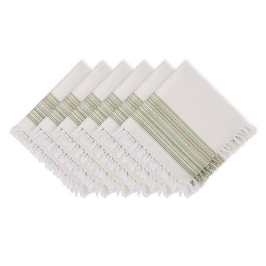 DII® 20" x 20" Fringed Striped Napkins
